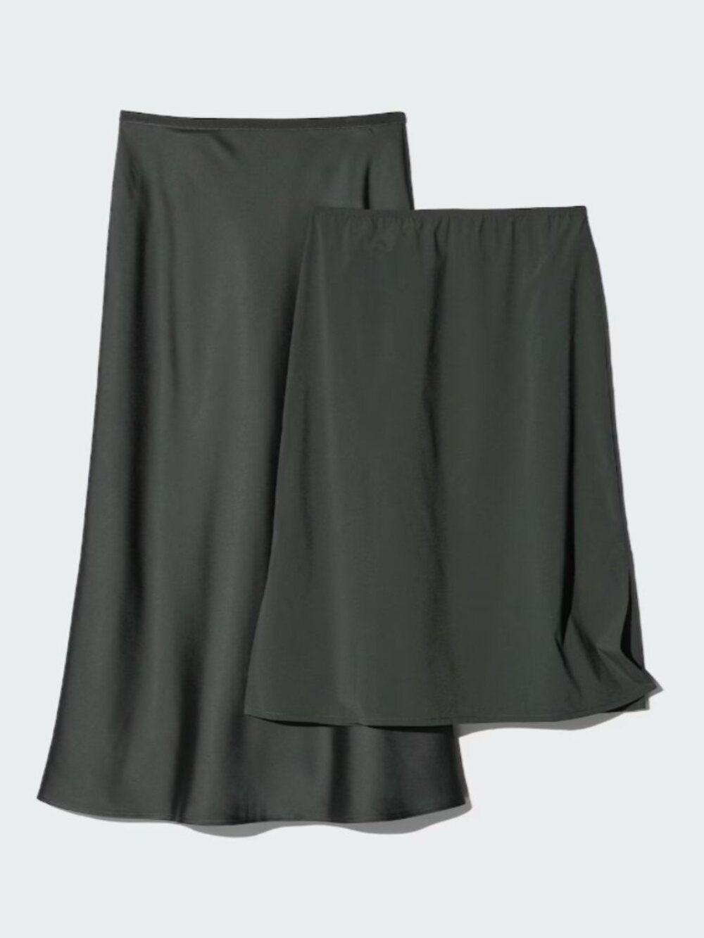 Uniqlo Satin Skirt in Black - Picture 2 of 5